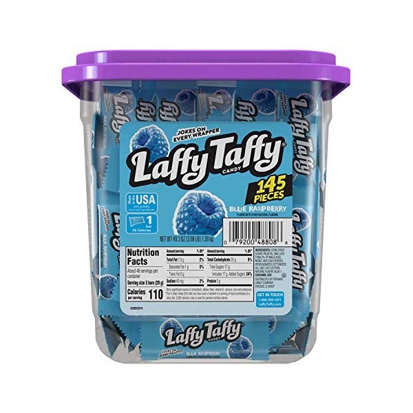 Laffy Taffy Minis Framboise Bleue 145ct Tube 