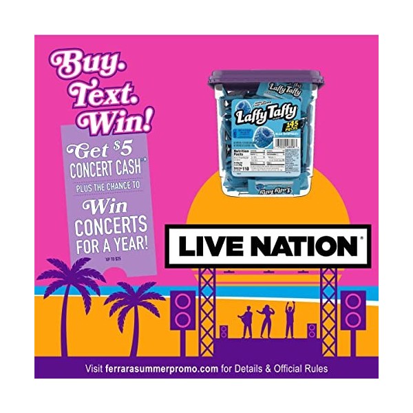 Laffy Taffy Minis Framboise Bleue 145ct Tube 