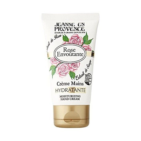 Jeanne en Provence - Crème Mains - Rose Envoûtante - Fabriqué en France - 75 ml