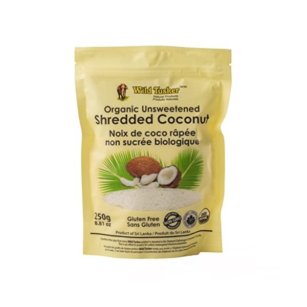 Wild Tusker Organic Shredded Coconut 250g