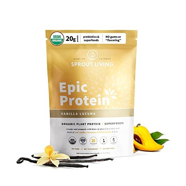 Sprout Living Epic Protein Vanilla Lucuma, 454g