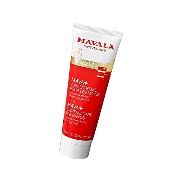 Mavala - Crème Mains Mava+ - Soin Concentré Quotidien - Mains Très Sèches et Abîmées - Formule Réparatrice Intense Apaisante 