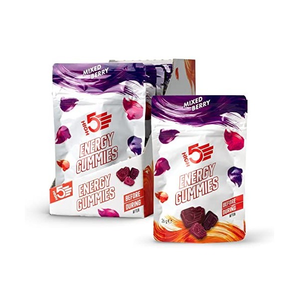 HIGH5 Energy Gummies Mixed Berries, 10x26g