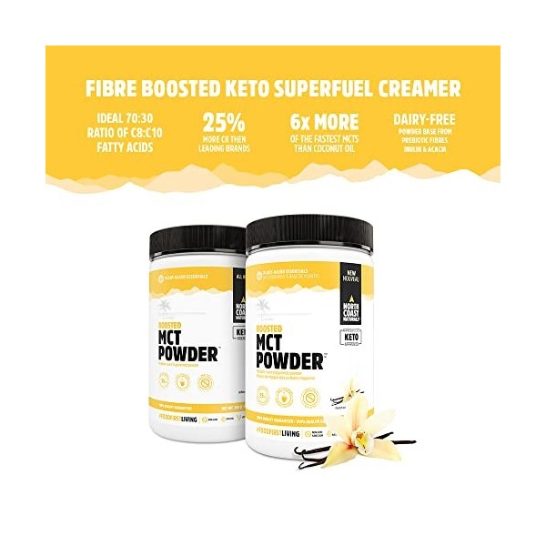 North Coast Naturals BOOSTED MCT POWDERTM Natural French Vanilla 300 g