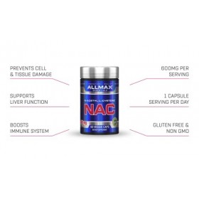 ALLMAX NAC 600mg 60 veggie caps