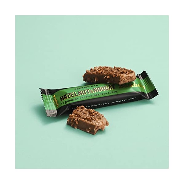 Barebells Barre de protéine 20g proteine, 12x55g chocolat protein bars Hazelnut & Nougat 