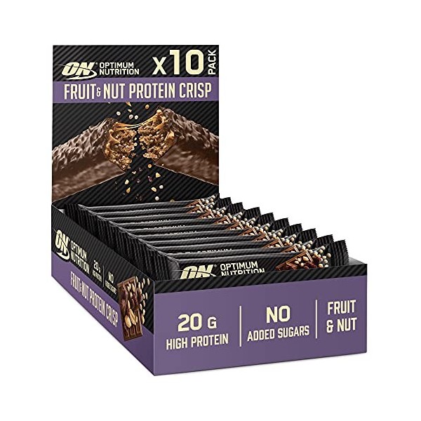 Optimum Nutrition Whipped Protein Bars, barres protéinées saines à faible teneur en calories, glucides et sucre, goûter sport...