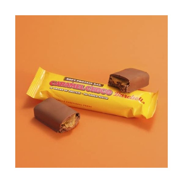 Barebells Barre de protéine 16g proteine, 12x55g chocolat protein bars Soft Caramel Choco 