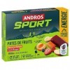 ANDROS Etui Pâte de Fruits Assorties 3 fruits rouges/3 Banane/3 abricot 6x30g