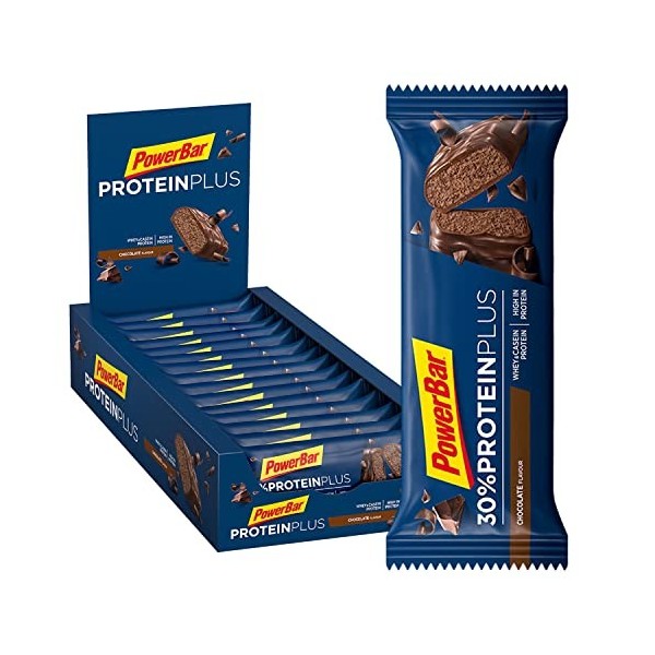 PowerBar Protein Plus Barre 30% Proteinplus Goût Chocolate 15 Barres