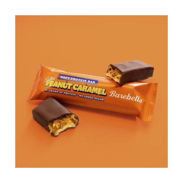 Barebells Barre de protéine 16g proteine, 12x55g chocolat protein bars Soft Peanut Caramel 