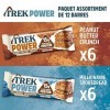 TREK Protein Power Barres | Paquet Assortiment | Végétal | Sans Gluten | Vegan | 15g de Protéines | 12 x 55g Barres | 660g