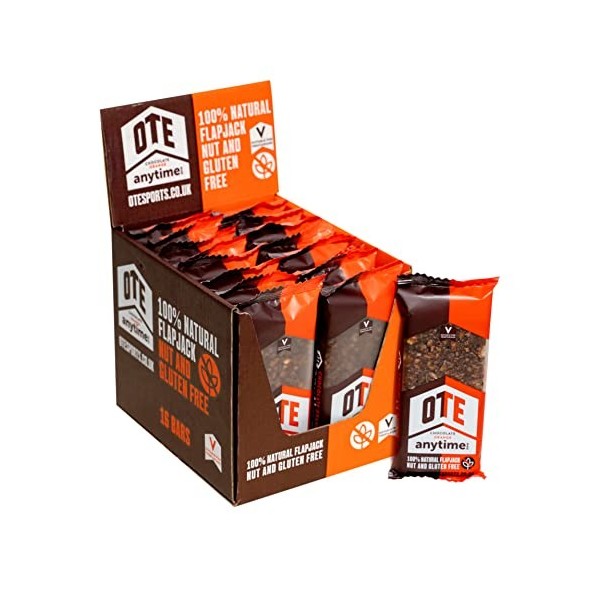 OTE Anytime Bars – Barres énergétiques pour le cyclisme – Collations nutritionnelles sans gluten pour la course à pied – Flap