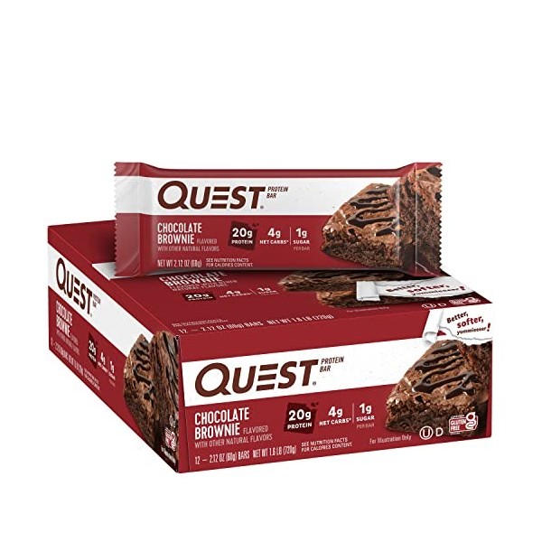 Quest Bar, Chocolate Brownie, 12/box