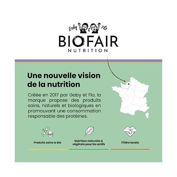 BIOFAIR NUTRITION - Barres protéinées bio - 33g /12 - Saveur Myrtille - 9 g protéine/barre - Pack 12 barres - Ma dose de prot