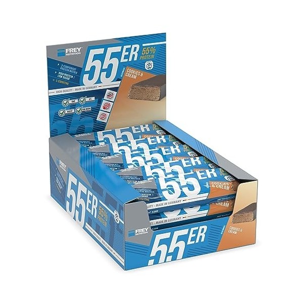 FREY Nutrition 55ER Cookies et Cream 20 Bars