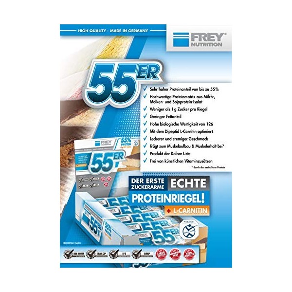 FREY Nutrition 55ER Cookies et Cream 20 Bars