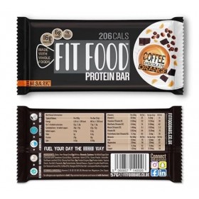 EMBARK Barre à haute teneur en protéines, saine et naturelle sans sucre ajouté, café chocolat orange, 13 barres