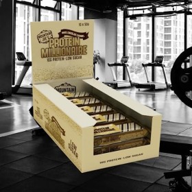 Mountain Joes Protein Millionaire 10x50g Chocolat blanc Caramel