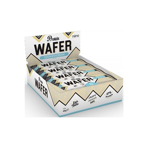 NanoSupps Protein Wafer 12x40g Cookies et crème