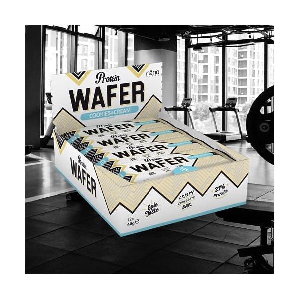 NanoSupps Protein Wafer 12x40g Cookies et crème