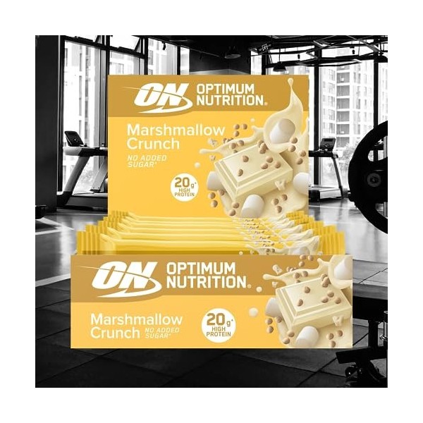 Optimum Nutrition Protein Crisp Bar 10x65g Guimauve Crunch