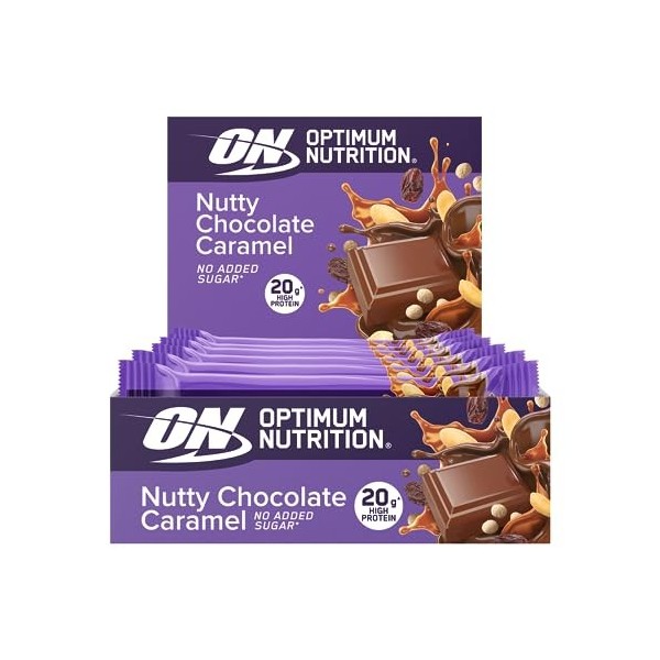 Optimum Nutrition Fruit & Nut Crisp Bar 10x70g Nutty Chocolat Caramel