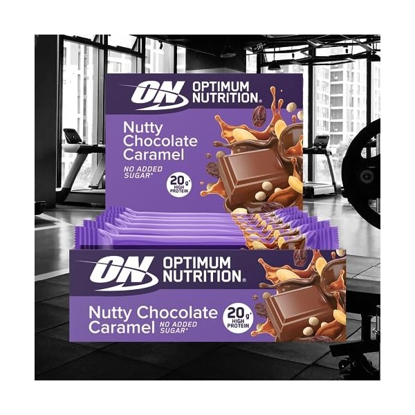 Optimum Nutrition Fruit & Nut Crisp Bar 10x70g Nutty Chocolat Caramel