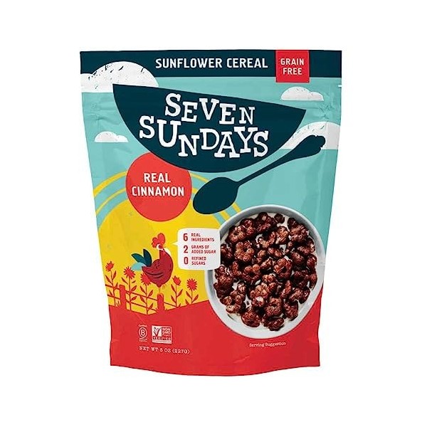 Seven Sundays Sunflower Cereal Real CINNAMON 8 Oz