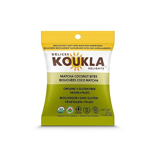 Koukla Delights Matcha Coconut Bites 12 x 30g