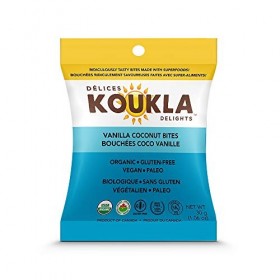 Koukla Delights Vanilla Coconut Bites 12 x 30g