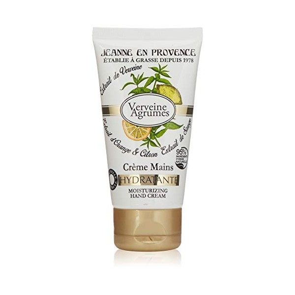Jeanne en Provence - Crème Mains - Verveine Agrumes - Fabriqué en France - 75 ml
