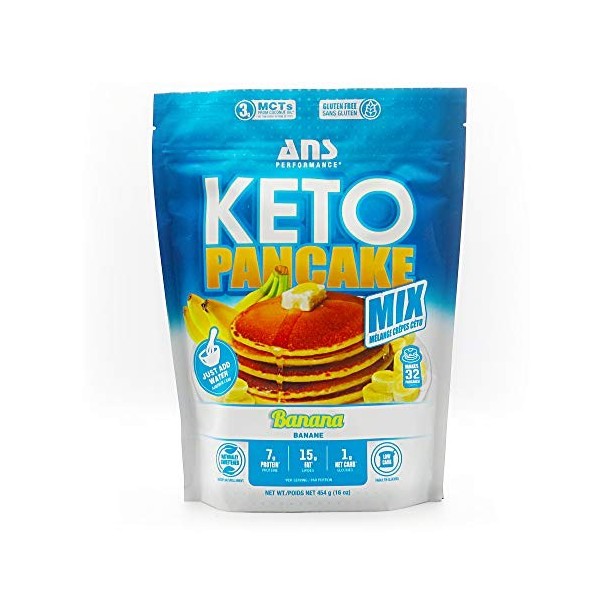 ANS PERFORMANCE KETO PANCAKE MIX Banana 454g