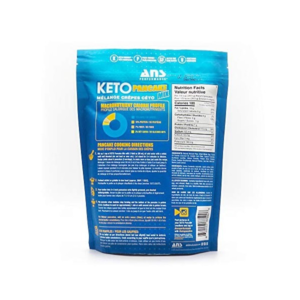 ANS PERFORMANCE KETO PANCAKE MIX Banana 454g