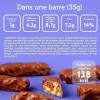 FitnesSHOCK Barres de fitness Faible en glucides 6,3g Barres de noix avec proteins Presque sans sucre 1g Snack sain Riche