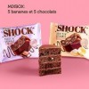 FitnesSHOCK Boîte à mélanger Brownie au chocolat biscuit sans ajout de sucre, avec 15% de protéines, faible en calories, des 