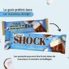 FitnesSHOCK Barres protéinées Protein Bar, Faible en glucides 3,5g , Barres de protéines fitness, pauvres en sucre 1g , san