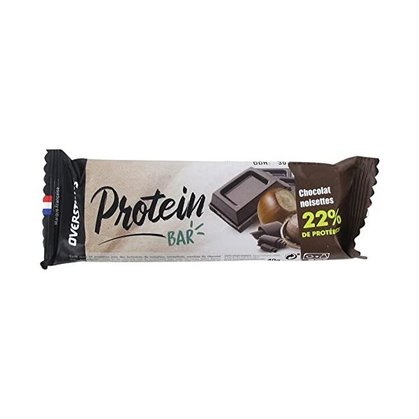 Overstims Barre Protéinée 40 g - Chocolat - Noisettes