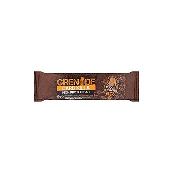 Grenade Carb Killa Barre Hyperprotéinée à Faible Teneur en Glucides 12 x 60g - Fudge Brownie