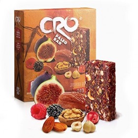 CRO PALEO BAR | PACK SPECIAL 4 boîtes | 24 paleo barres x 40 g | Energie fatigue , Poids coupe-faim, minceur 