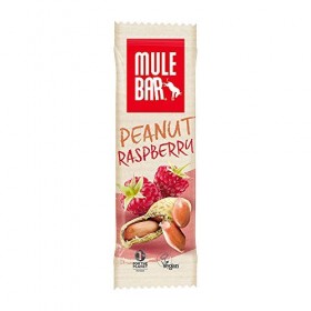 MULEBAR Boite de 15 Barres Vegan Cacahouète/Framboise 40 g