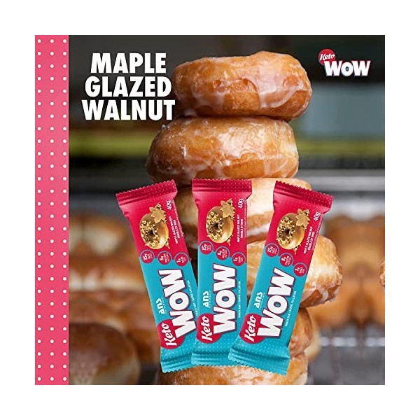 ANS PERFORMANCE KetoWOW Bar Maple Glazed Walnut 12 x 40g