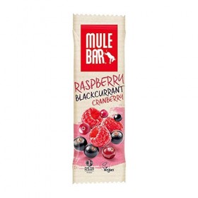 MULEBAR Boite de 15 Barres Vegans Cassis/Cranberries/Framboises 40 g