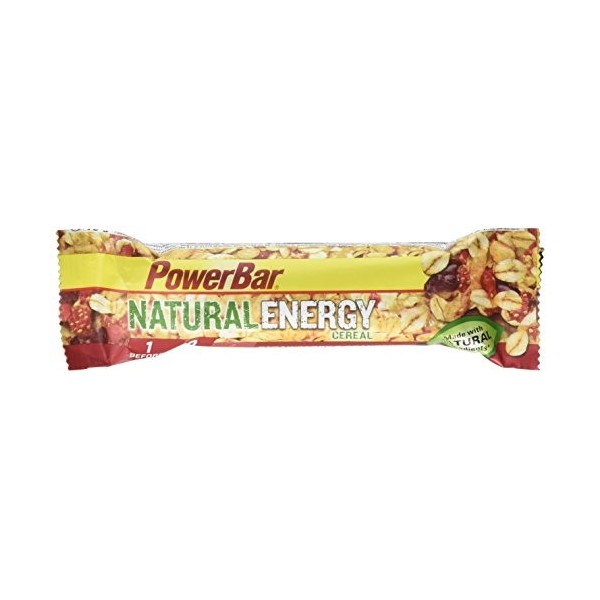 Powerbar 24 Barres Natural Energy Céréale Goût Strawberry & Cranberry