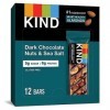 KIND Nuts & Spices Barre de céréales salée et sucrée Nut & Spice - Amandes, cacahuètes, noix nappées de chocolat...