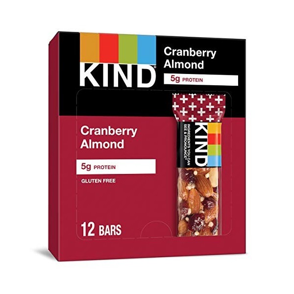 Kind - Cranberry & Almond plus Bar 12X1.4 Oz 