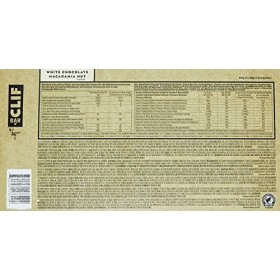 Clif Bar Barres Energétiques Chocolat Blanc/Noix de Macadamia 68 g - Boîte de 12