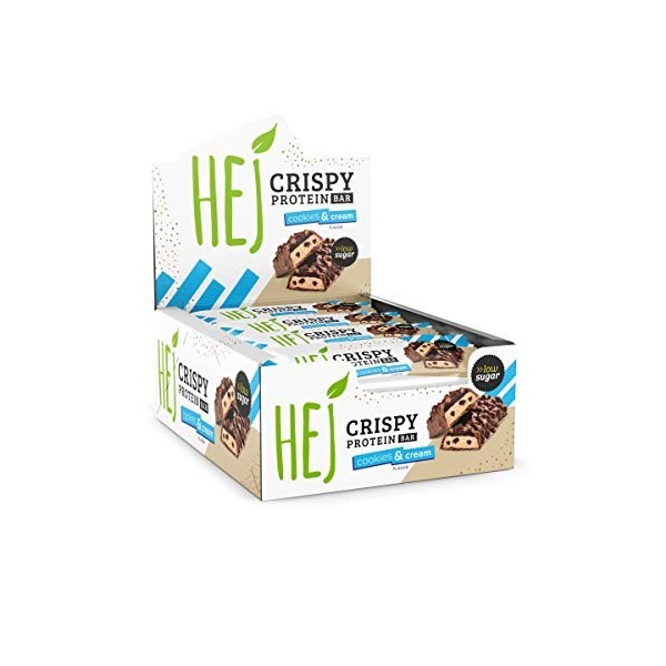 HEJ Natural Crispy 12 x 45 g Crunchy Brownie Barre Protéinée