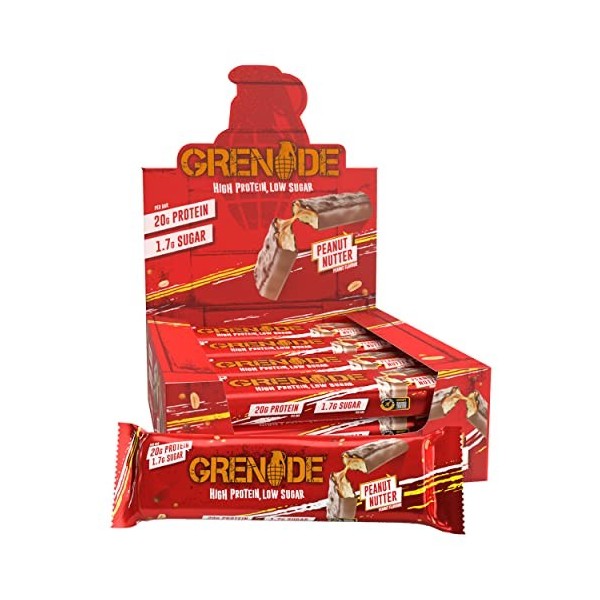 GRENADE CARB KILLA BAR Noix darachide 12x60gm