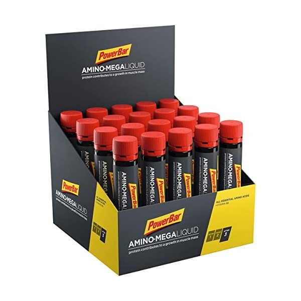 Powerbar Amino Mega Liquid Ampoules 20x25ml - Ampoules de supplément